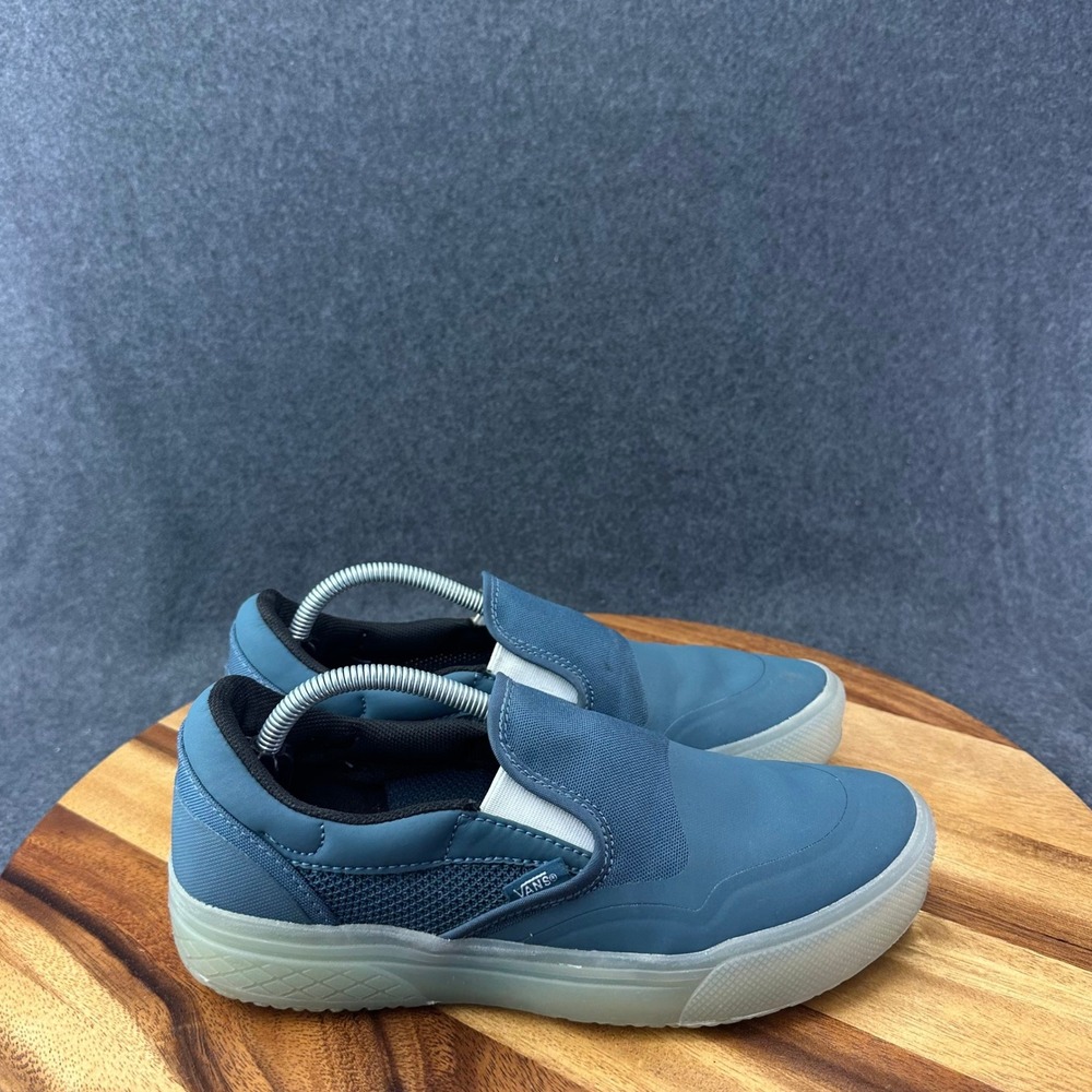 Vans Ultimate Waffle Mod Slip-On Blue Translucent Sole Sneakers Womens 8.5